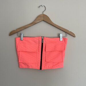 Dolls Kill | Love Me Softly Pink Cargo Tube Top